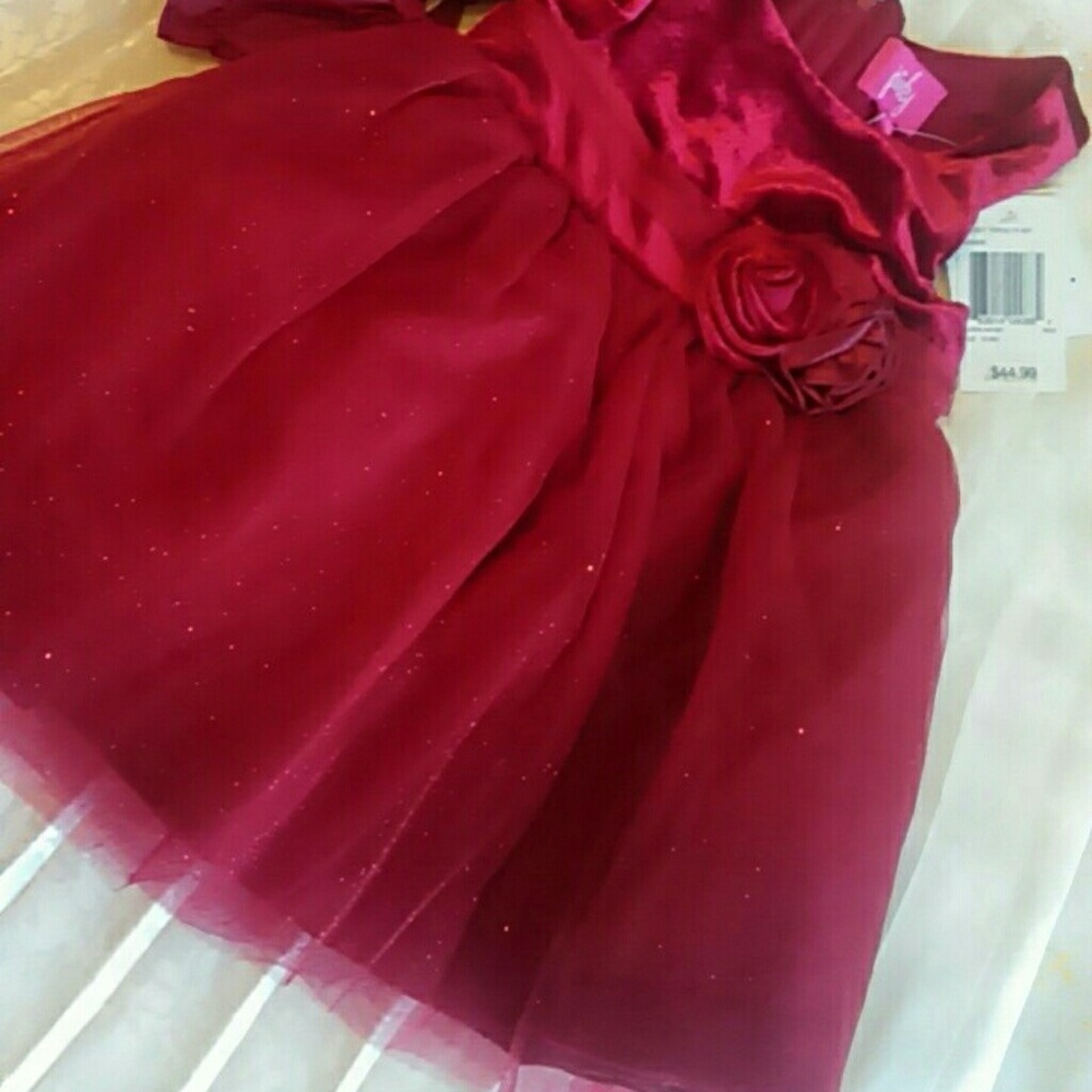 Pinky 12 months formal red dress, sleeveless